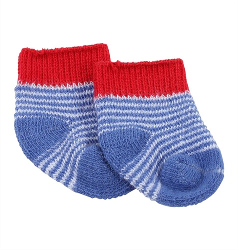 Götz Shoes & Co, sokken ""Maritim blue"", babypoppen 30-33 cm / 42-46 cm / 48 cm / staanpoppen 45-50 cm