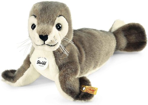 Steiff peluche foca Robby suave - gris/blanco - 30 cm