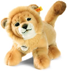 Steiff peluche león bebé Leo juguete suave - 28 cm rubio