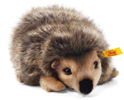 Steiff peluche erizo Joggi, marrón moteado - 16 cm - suave peluche