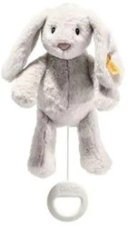 Steiff peluche caja de música conejo Hoppie - peluche suave 26 cm