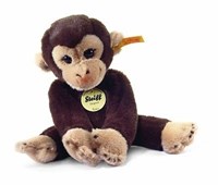 Steiff peluche mono Koko marrón oscuro - pequeño amigo 25 cm