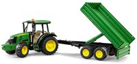 Bruder John Deere 5115M tractor con remolque juguete 1:16