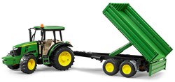 Bruder John Deere 5115M tractor con remolque juguete 1:16