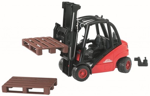 BRUDER Linde fork lift H30D with 2 pallets vehículo de juguete