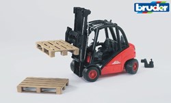 Bruder carretilla elevadora Linde H35 vehículo de juguete rojo 1:16