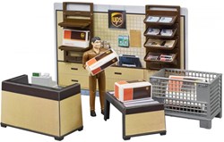 Bruder bworld tienda UPS set de logística de juguete