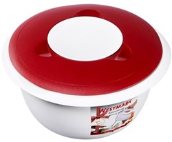 Westmark bol para mezclar plástico con tapa 2,5L rojo - utensilios cocina