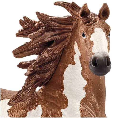Schleich caballo de juguete - semental pinto granja 13794 - figura realista plástico-2