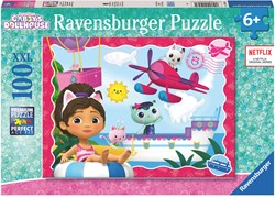 Ravensburger puzzle Gabby's Dollhouse - Rompecabezas infantil - 100 piezas XXL