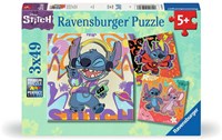 Ravensburger puzzle Disney Stitch - Rompecabezas infantil 3x49 piezas