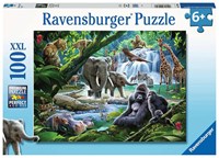 Ravensburger puzzle Animales de la jungla - Puzzle XXL infantil 100 piezas animales