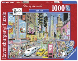 Ravensburger puzzle Fleroux New York - Rompecabezas 1000 piezas - Ciudad