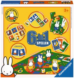 Ravensburger caja de juegos Miffy 6 en 1 - clásicos para niños