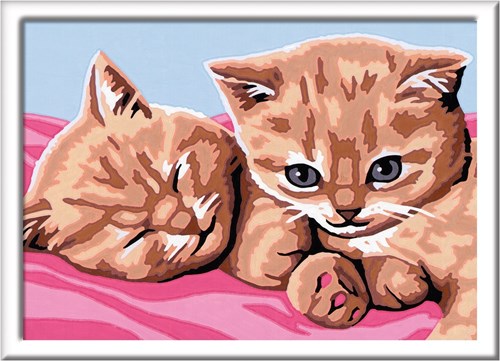 Ravensburger pintar por números amigos abrazables kit de pintura niños-2