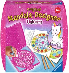 Ravensburger Mandala Designer Mini Unicorn - Set de dibujo para niños