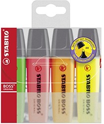STABILO BOSS Original marcador 4 pieza(s) Multi