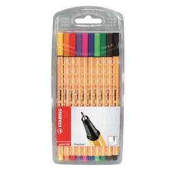 Stabilo fineliner point 88 estuche 10 colores - set creativo