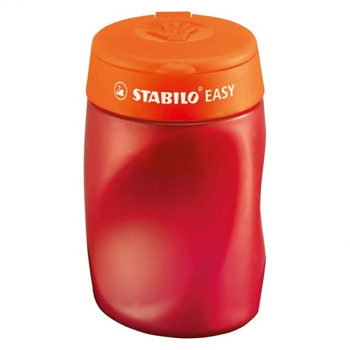 Stabilo sacapuntas ergonómico 3 en 1 diestro naranja lápices