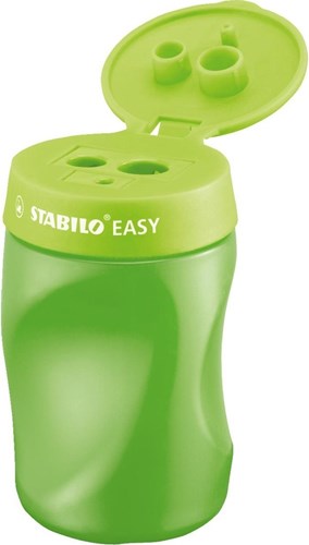 Stabilo sacapuntas ergonómico 3 en 1 diestro verde lápices-2