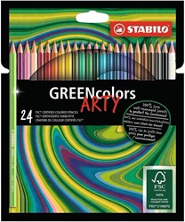 STABILO GREENcolors - Kleurpotloden - ARTY - Set 24 Stuks