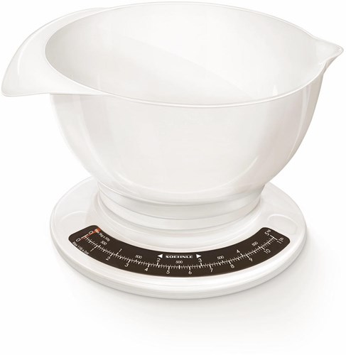 Soehnle báscula de cocina analógica Culina Pro - blanca - hasta 5 kg - cocina