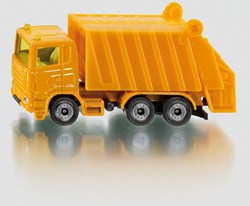 Siku camión de basura juguete vehículo amarillo - coche modelo - 10 cm