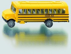 Siku autobús de juguete autobús escolar americano amarillo de metal