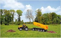 Siku tractor JCB juguete con dolly y volquete 1:87 metal plástico-3