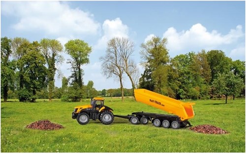 Siku tractor JCB juguete con dolly y volquete 1:87 metal plástico-3