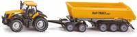Siku tractor JCB juguete con dolly y volquete 1:87 metal plástico