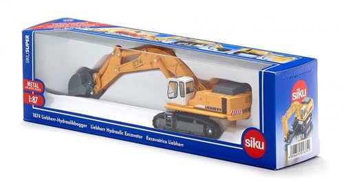 Siku Liebherr excavadora 1:87 - Grúa hidráulica de juguete amarilla-2
