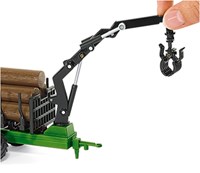 Siku tractor de juguete John Deere con remolque forestal 1:50 verde-2