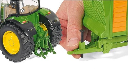 Siku John Deere 6210R tractor - vehículo agrícola de juguete 1:32 con detalles metálicos-2