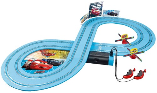 Carrera pista de carreras Cars Power Duell - Disney Pixar - 2 coches - 2,4m-2