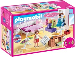 Playmobil Dollhouse dormitorio set de juego con rincón de moda - 70208