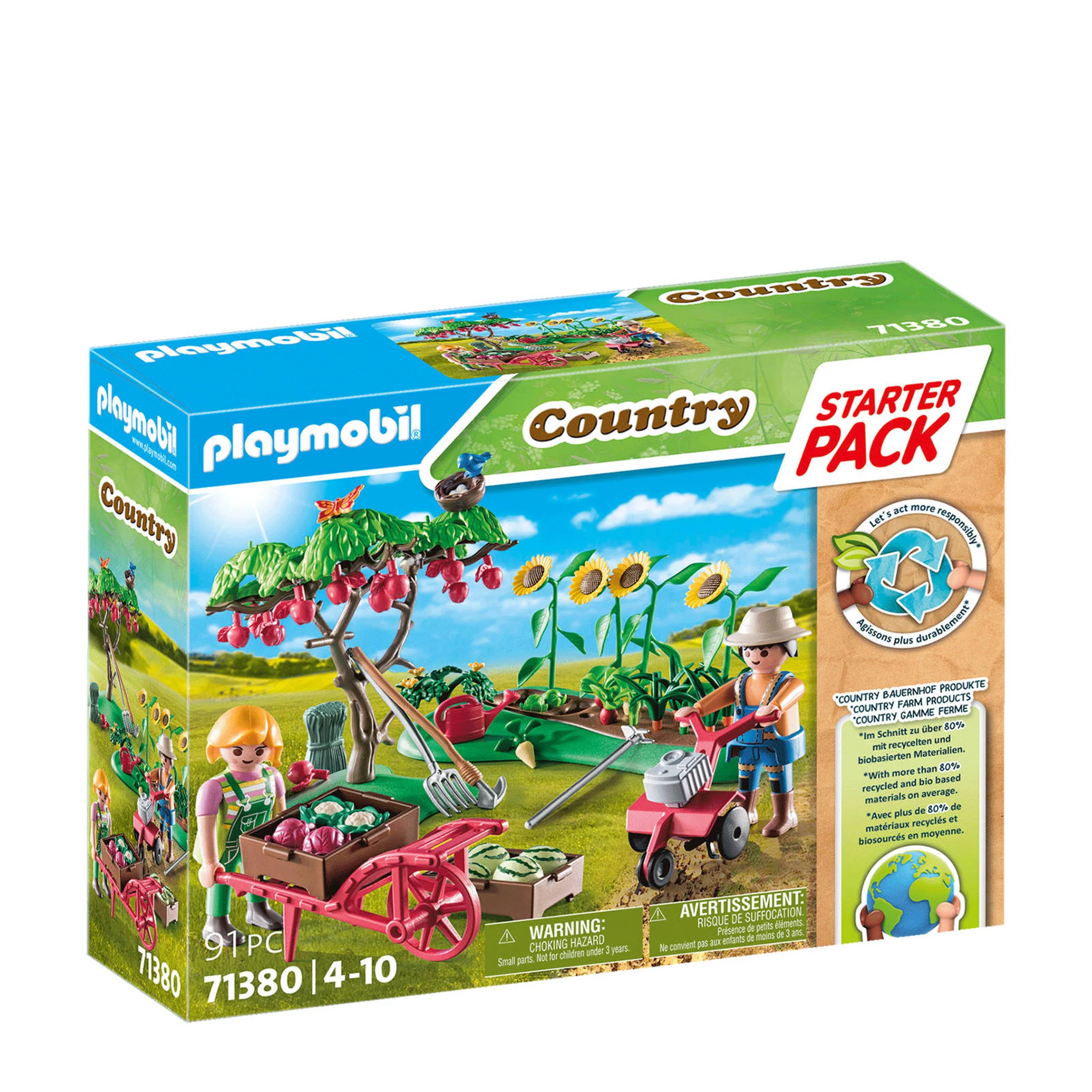 Playmobil juguete granja Starter Pack huerto - sostenible y educativo