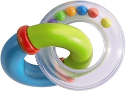 Haba sonajero Ring Duo juguete para bebé colorido y seguro