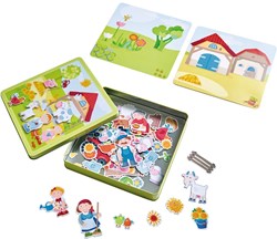 Haba set de juego magnético granja Peter y Pauline - caja de juguetes magnéticos