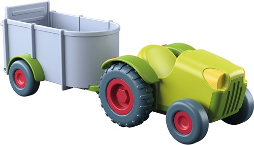 HABA Little Friends - Tractor con remolque