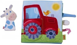 Haba libro de tela granja libro para bebés con animales y marioneta de dedo