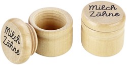Goki caja dientes de leche caja de madera para recuerdos infantiles