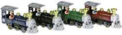 Goki locomotora clásica tren de juguete con luz y sonido 15 cm