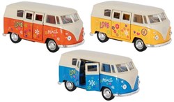 Goki autobús Volkswagen de juguete con motor pull-back, metal, 1:34-39