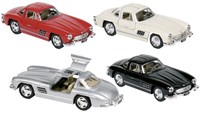 Goki Mercedes-Benz 300SL coche de juguete metal 1:36 modelo retro