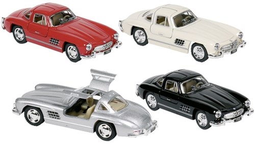 Goki Mercedes-Benz 300SL coche de juguete metal 1:36 modelo retro