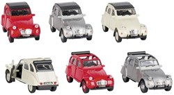 Goki Citroën 2CV coche de juguete con motor de retrofricción - metal - escala 1:34-39