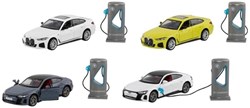 Goki coche de juguete BMW i4 M50 y Audi RS E-Tron GT modelo 1:34-36