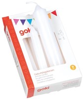 Goki velas de cumpleaños blancas - set de 11 velas para tren de cumpleaños