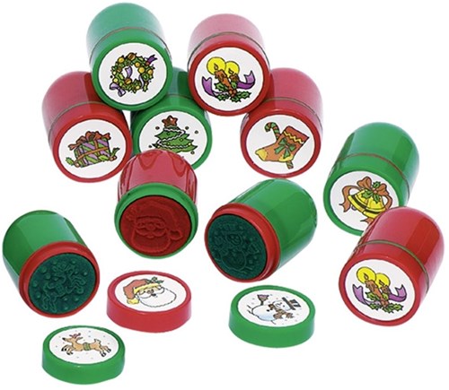 Goki set de sellos de Navidad - diversión creativa para niños